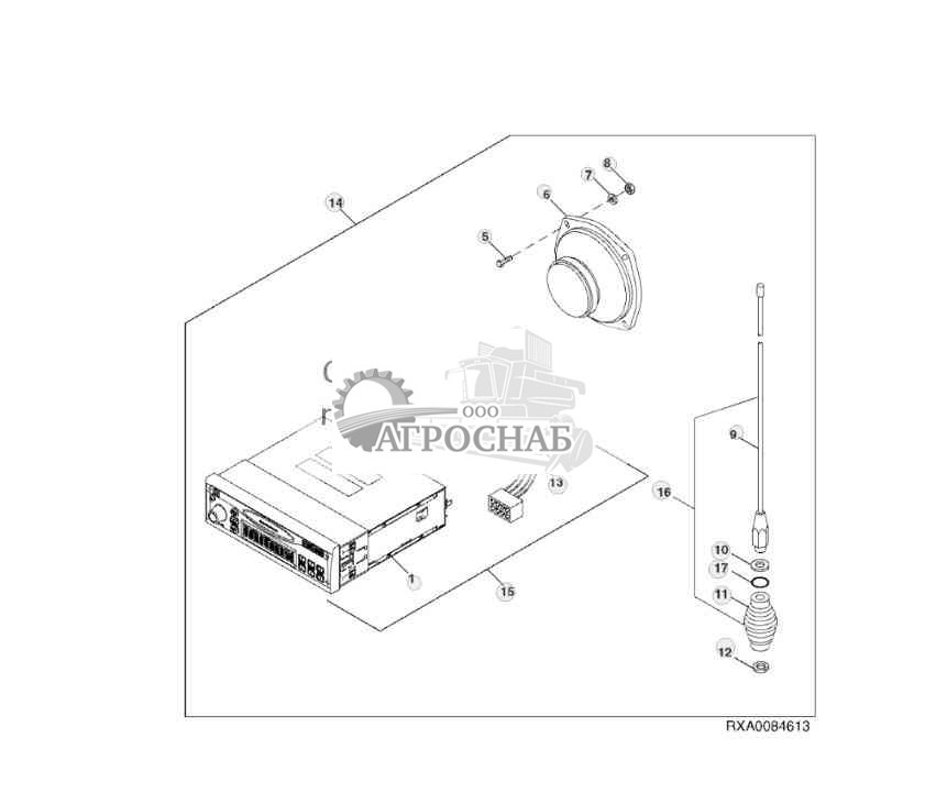 Radio, Antenna And Speaker Kit 